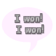 I won!